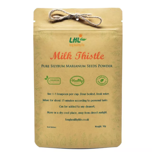 Milk Thistle Powder Silybum Marianum Antioxidant Ostropest Mielony Ziolo