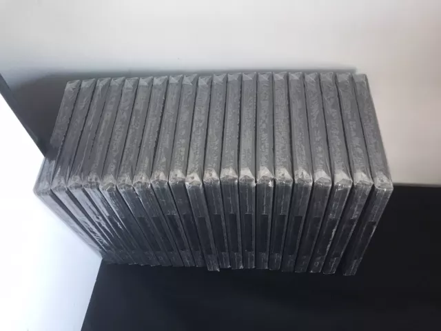 Lot of 20 Empty Black New Replacement ￼DVD Cases PLEASE Read  Includes DVDs