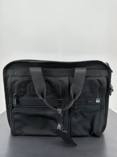 Tumi 26114D4 Tumi Alpha 2 Ballistic Portfolio Bag Laptop File Case 15"  Black
