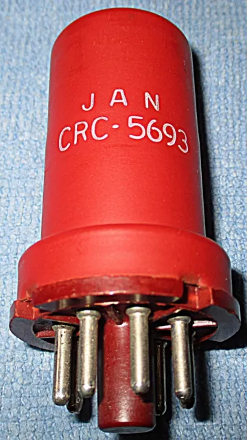 1 RCA JAN CRC 5693 Vacuum Tube 1953 Ruggedized 10,000 Hour 6SJ7 Strong TV-7 Test