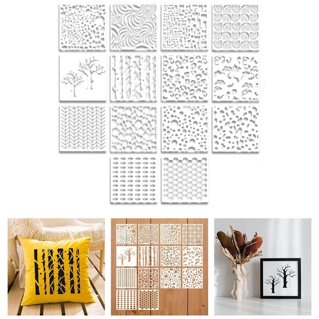 Lot De 18 Pochoirs Sashiko Evadollina - Pour Quilting à La Main, Gaufrage Et Créations Textiles