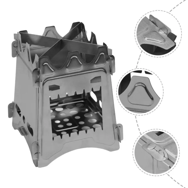 Foldable Titanium Camping Stove Lightweight and Compact Outdoor Cooking Burner