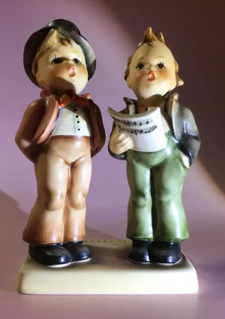 GOEBEL HUMMEL FIGURINE #HUM130 DUET DUETT Singing Boys 1979-1990 2