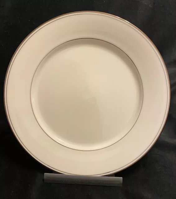 Gorham Fine China  Ivory Salad  Plates 8 1/4"  Elegance Platinum