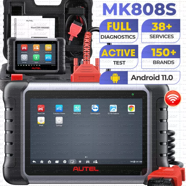 2023 Autel MaxiCOM MK808S Bidirectional Car Diagnostic Scanner Tool Key Coding