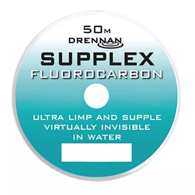 Drennan Supplex Flurocarbon 50m All Sizes Available Line Coarse Match Fishing
