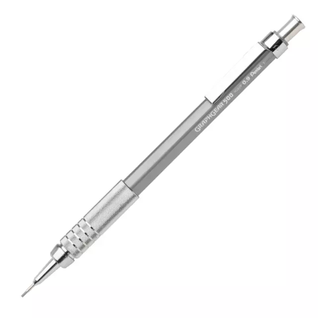 Pentel GraphGear 500 Mechanical Pencil, Gray, 0.9 mm