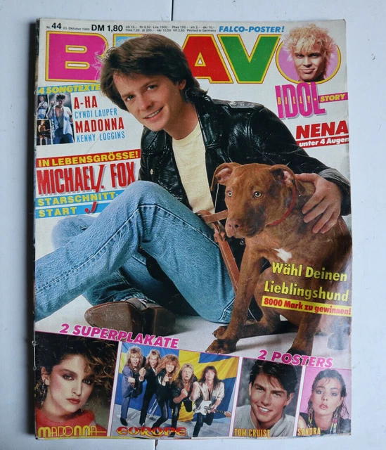 BRAVO 44/1986 - Billy Idol, Nena, Falco, Metallica, ZZ Top - MIT SUPERPLAKAT!