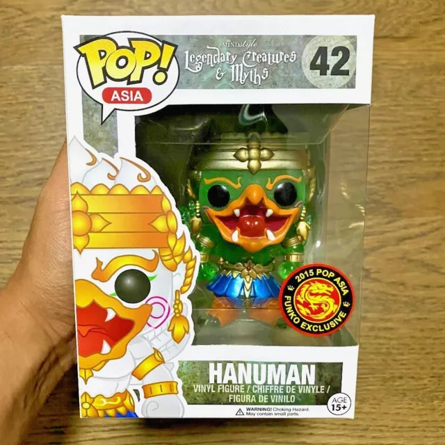 Funko Pop : Figure 4In. Pop Hanuman 42 Green Clear Version Asian Exclusive