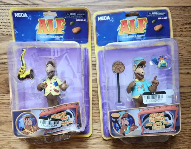 NECA ALF Gordon Shumway 2023 Target Haulathon Figures 2 Pack Lot -- Damaged Box