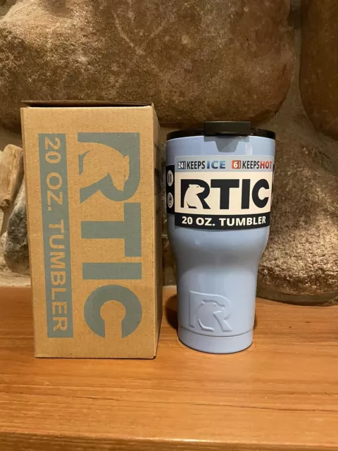 RTIC 20 oz New Tumbler Hot Cold Double Wall Vacuum Insulated 20oz Carolina Blue