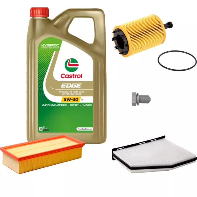 Forza Controllo Set 5 L Castrol Titanio FST 5W-30 Ll per VW Sistema Touran 2.0