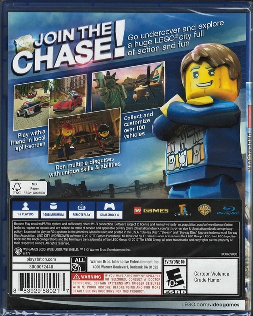 LEGO CITY UNDERCOVER PS4 (version américaine flambant neuve scellée en