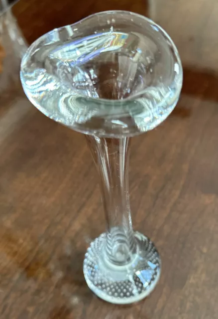 Vintage Aseda Swedish Art Glass Vase Controlled Bubbles Bud Vase