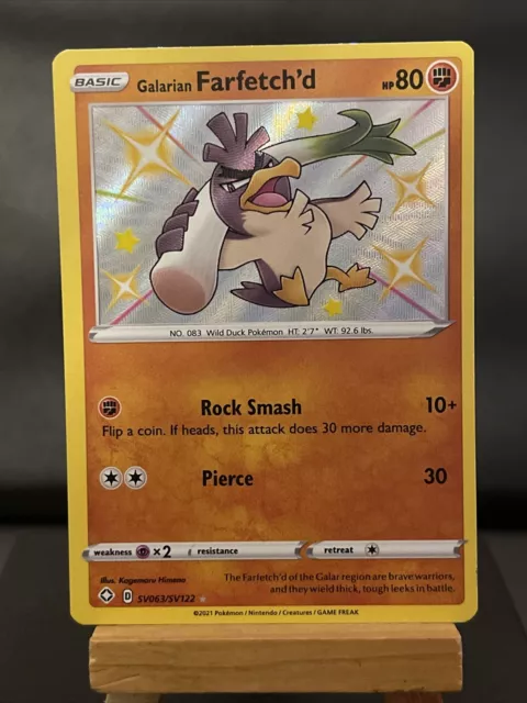  Pokemon - Galarian Farfetch'd SV063/SV122 - Shining