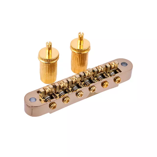 6-String Roller Saddle Bridge Electric Guitar Tailpiece for Epiphone Les Paul LP