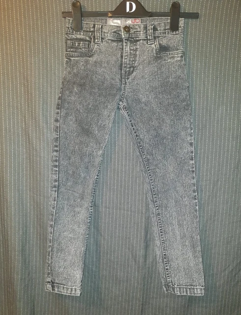 Jeans Urban 65 Outlaws grigio lavaggio acido gamba dritta bambina 9 anni