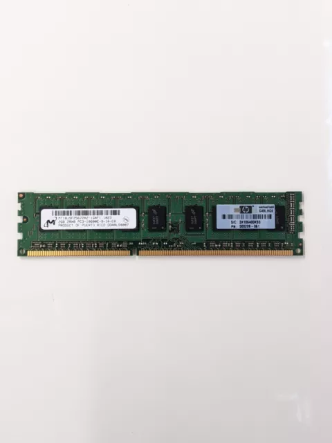 8 x HP 2GB 2Rx8 PC3-10600E-9 DDR3-1333 ECC UDIMM - 500670-B21 501540-001