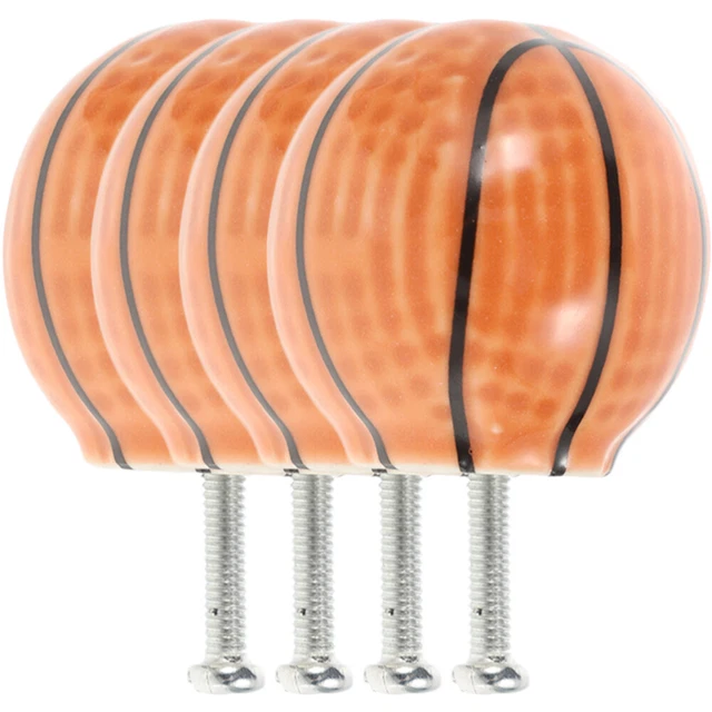 4 Pcs Cabinet Handle Basketball Cartoon Cabinet Door Cabinet Knobs Shoebox 3