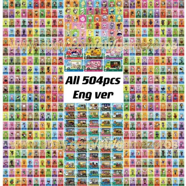 50/100pcs Animal Crossing Series 1/2/3/4/5 NFC Cards #001 - #448 New Horizons