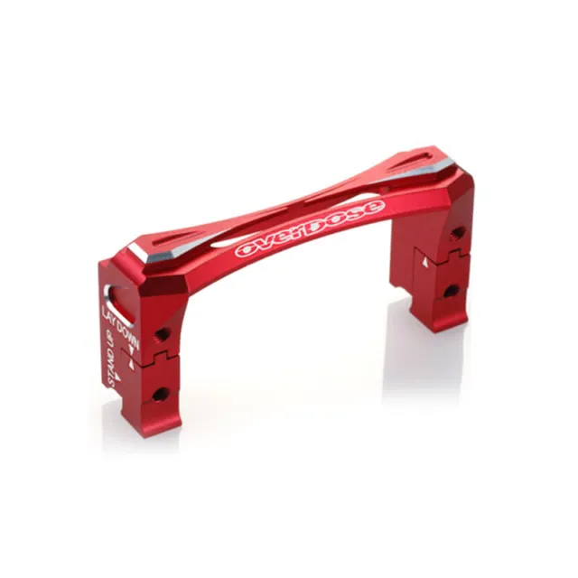 Overdose Aluminum 2Way Layout Servo Mount Set Red For Rc GALM Vacula II Divall