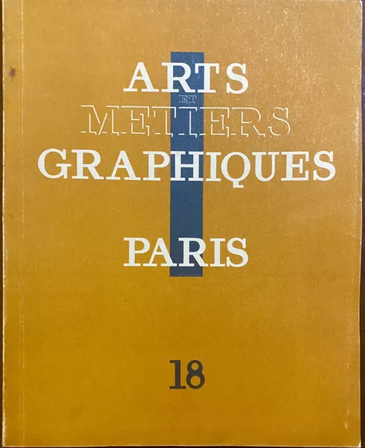1930 | No.18 | ARTS ET METIERS GRAPHIQUES | Paris Original Alexey Brodovitch
