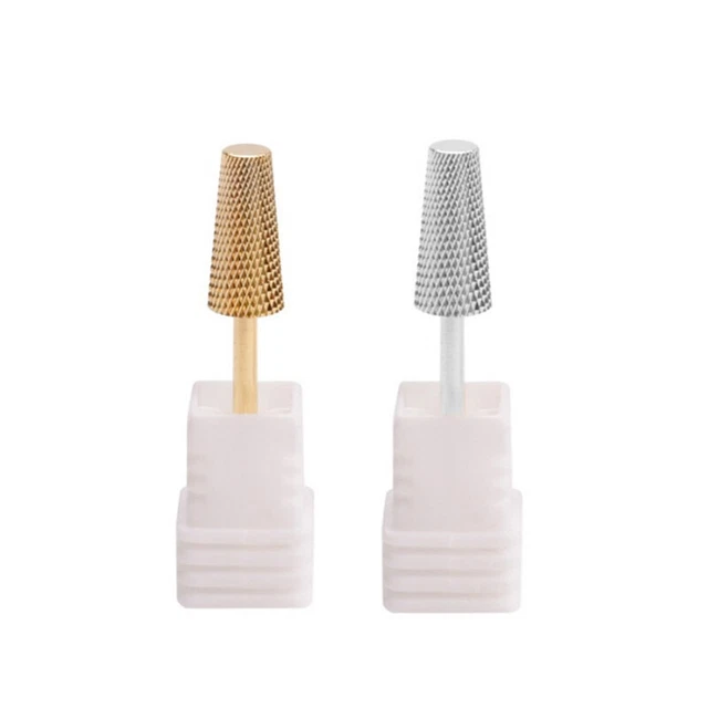 1 pieza brocas taladro de uñas de carburo de acero tungsteno vástago barril cónico grande ~~