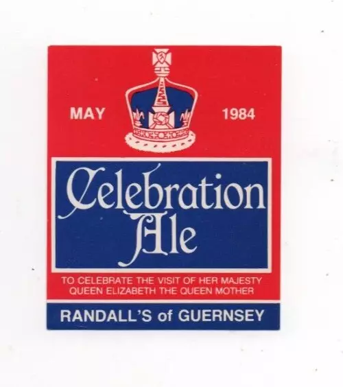 Guernsey - Vintage Beer Label - R.W. Randall Ltd. - Celebration Ale