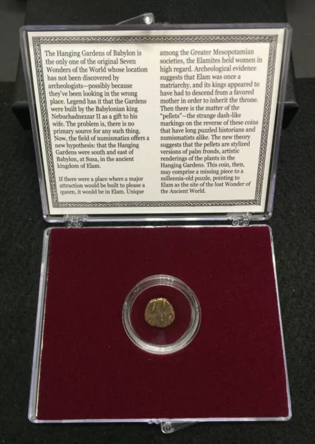 Lost Wonder of the Ancient World Coin of the Hanging Gardens of Babylon COA Inc