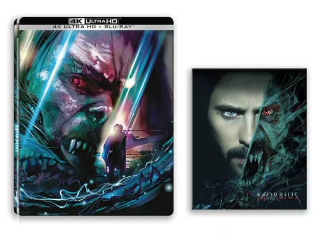Morbius 4K Ultra- HD (2022) 2 blu ray Steelbook + Carte Lenticulaire