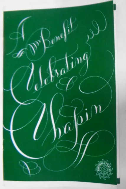 A Beneficio Celebrating Chapin - Featuring Jerry Seinfeld,Souvenir Program,2014