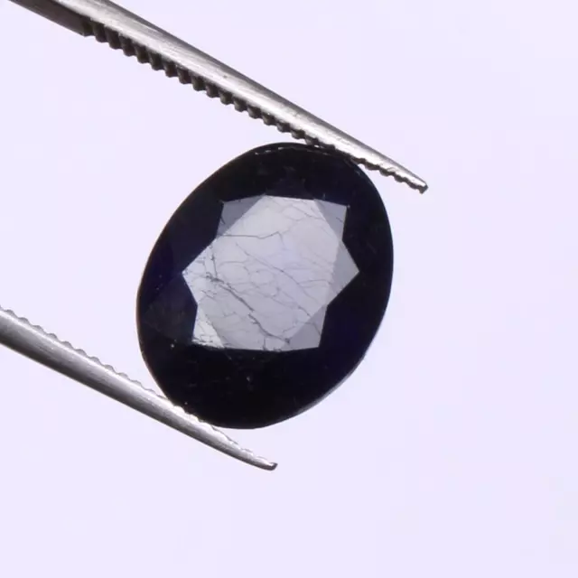 Zafiro azul natural aciano 6,00 quilates ovalado suelto certificado piedra...