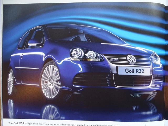 VW VOLKSWAGEN GOLF Mark 5, R32, Gti Tdi Rare Sales Brochure Marketing ...