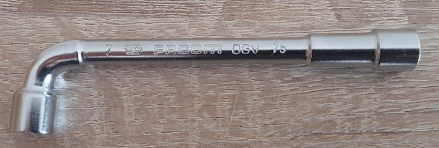 Clé A Pipe Débouchées 6x6 Pans Métrique 10mm - FACOM 75.10 Clé à Pipe
