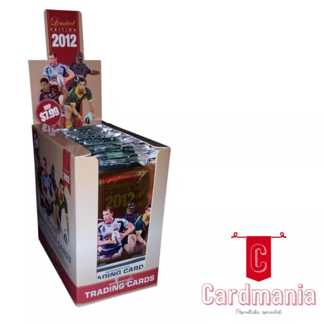 NRL Football - 2012 Limited Edition Trading Cards Booster Box (18 Packs) | New