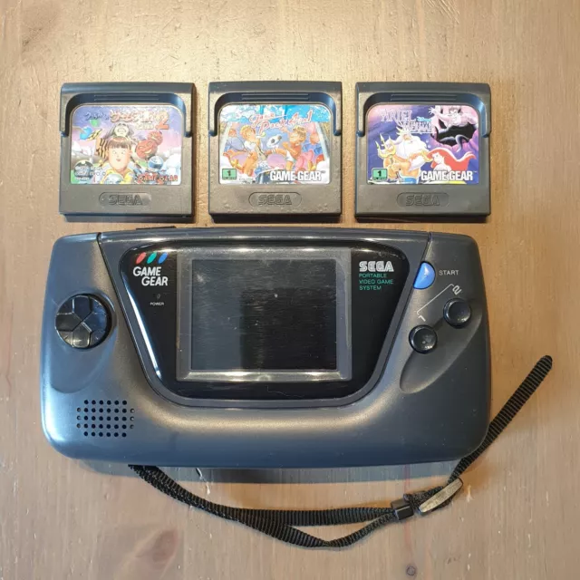 Sega Game Gear + 3 Giochi - Solo Corpo - Modello MK2110-50 - Da Testare