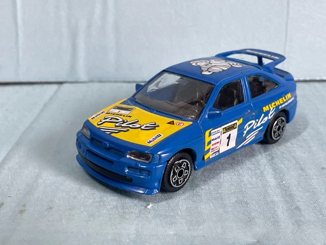 Miniature Voiture Rallye Ford Escort RS Cosworth - Burago 1/43 - N7438 - Métal