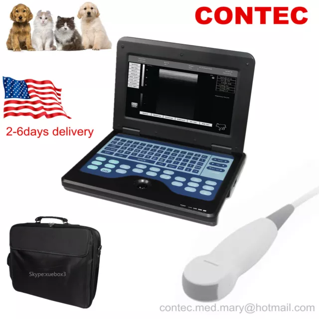 CMS600P2-VET Veterinary Micro convex Probe Ultrasound Scanner Laptop Machine