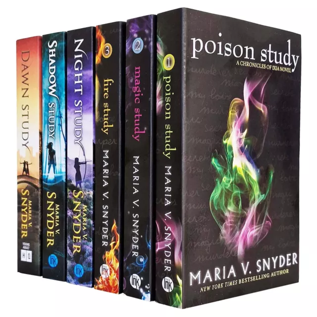 Maria V Snyder Chronicles Of Ixia 6 Books Collection Set Dawn Study, Night Study