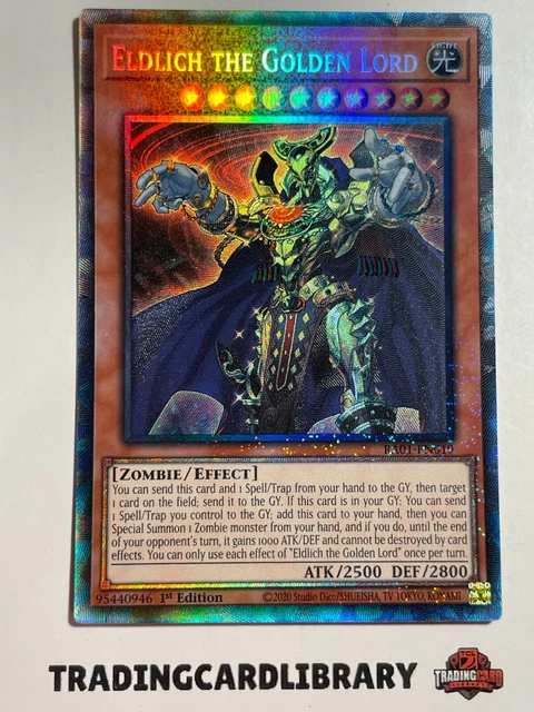 Yugioh - Eldlich The Golden Lord - Collectors Rare - RA01-EN019 - 1st Ed - Mint