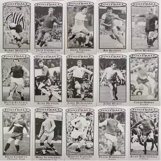 1960er Jahre Fußball Karte Sammler Fußball Einzelspieler Karten - verschiedene Teams