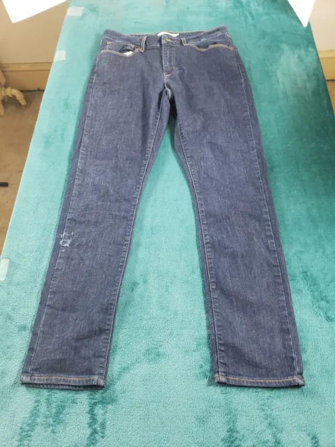 Levis Jeans Womens Blue Sz 30 Mid Rise Pants Stretch Classic Skinny Ladies Denim