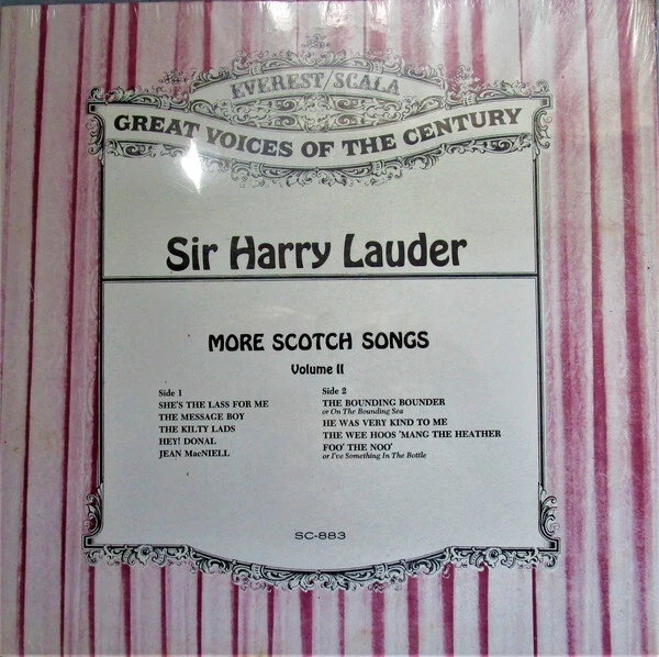 Harry Lauder - More Scotch Songs - Used Vinyl Record - P7350A