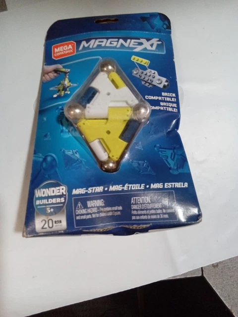 Mega Construx Magnext Mag-Star Set Wonder Builders 20 PCS [New]