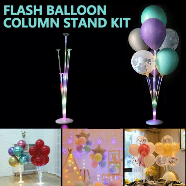 LED Balloon Stand Base Table Kit Balloon Holder for Wedding Birthday Party Decor
