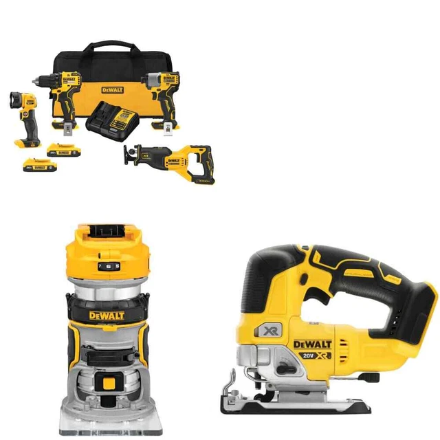 DEWALT DCK427D2 20V MAX* 4Tool Combo Kit W/ FREE DCW600B 20V Router
