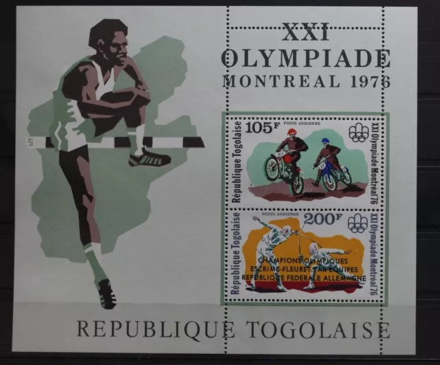 Togo Block 109A with 1172, 1203 Mint #UQ961