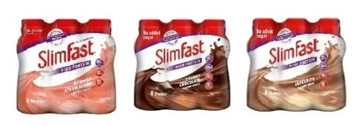 SlimFast High Protein Different Flavours Shake Multipack for Weight Loss