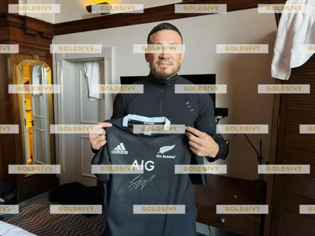 Sonny Bill Williams Signed New Zealand All Blacks Home Rugby Shirt 2018-2019 2