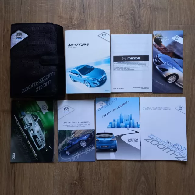 Mazda3 2009-2013 Owners Manual Handbook Service & Wallet Pack Set